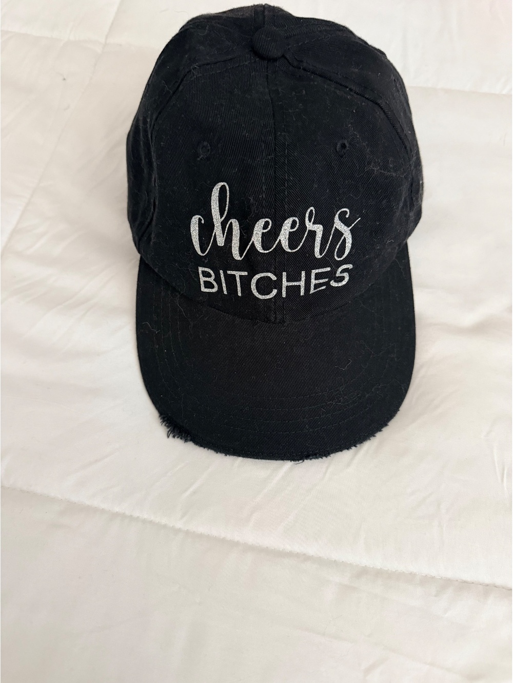 Black C&A Cheers Bitches Embroidered Baseball Cap